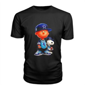 Charlie Brown And Snoopy Cowboys Tee Hoodie