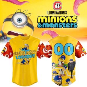 Chattanooga Lookouts Minions Monster 2026 Custom Baseball Jersey