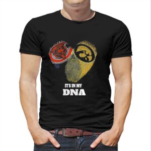 Chicago Bears and Iowa Hawkeyes It is in My DNA Bears Hawkeyes Tee Hoodie