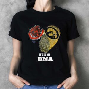 Chicago Bears and Iowa Hawkeyes It is in My DNA Bears Hawkeyes Tee Hoodie