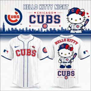 Chicago Cubs Hello Kitty Night 2026 Happy Baseball Game Jersey