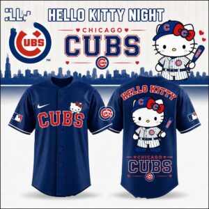Chicago Cubs Hello Kitty Night 2026 Happy Baseball Game Jersey