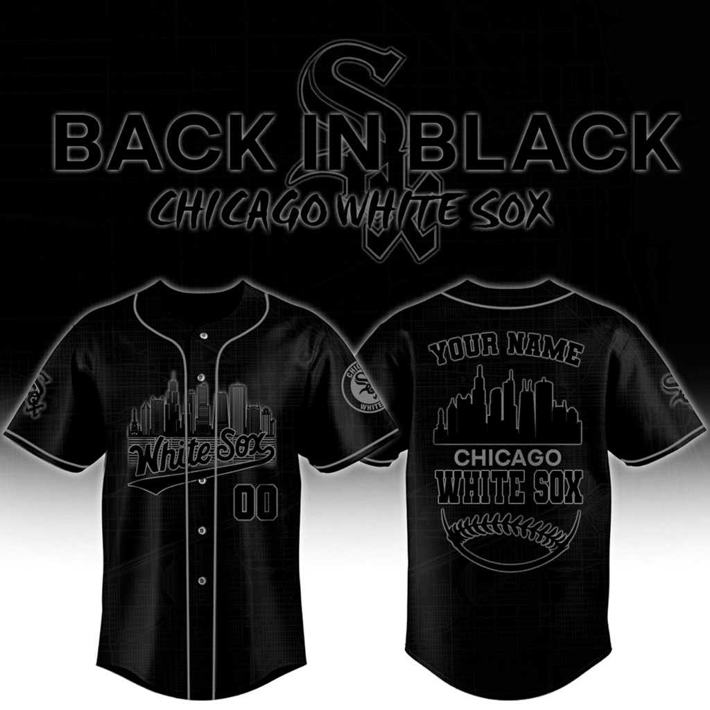 Chicago White Sox Back In Black Special Custom Baseball Jersey Chicago White Sox Back In Black Special Custom Baseball Jersey