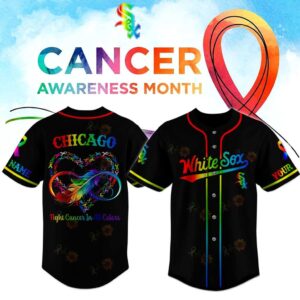 Chicago White Sox Cancer Awareness Month Custom Baseball Jersey