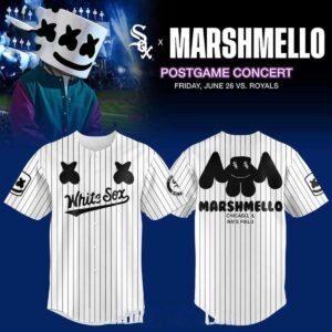Chicago White Sox Marshmello Postgame Concerts 2026 Striped Baseball Jersey