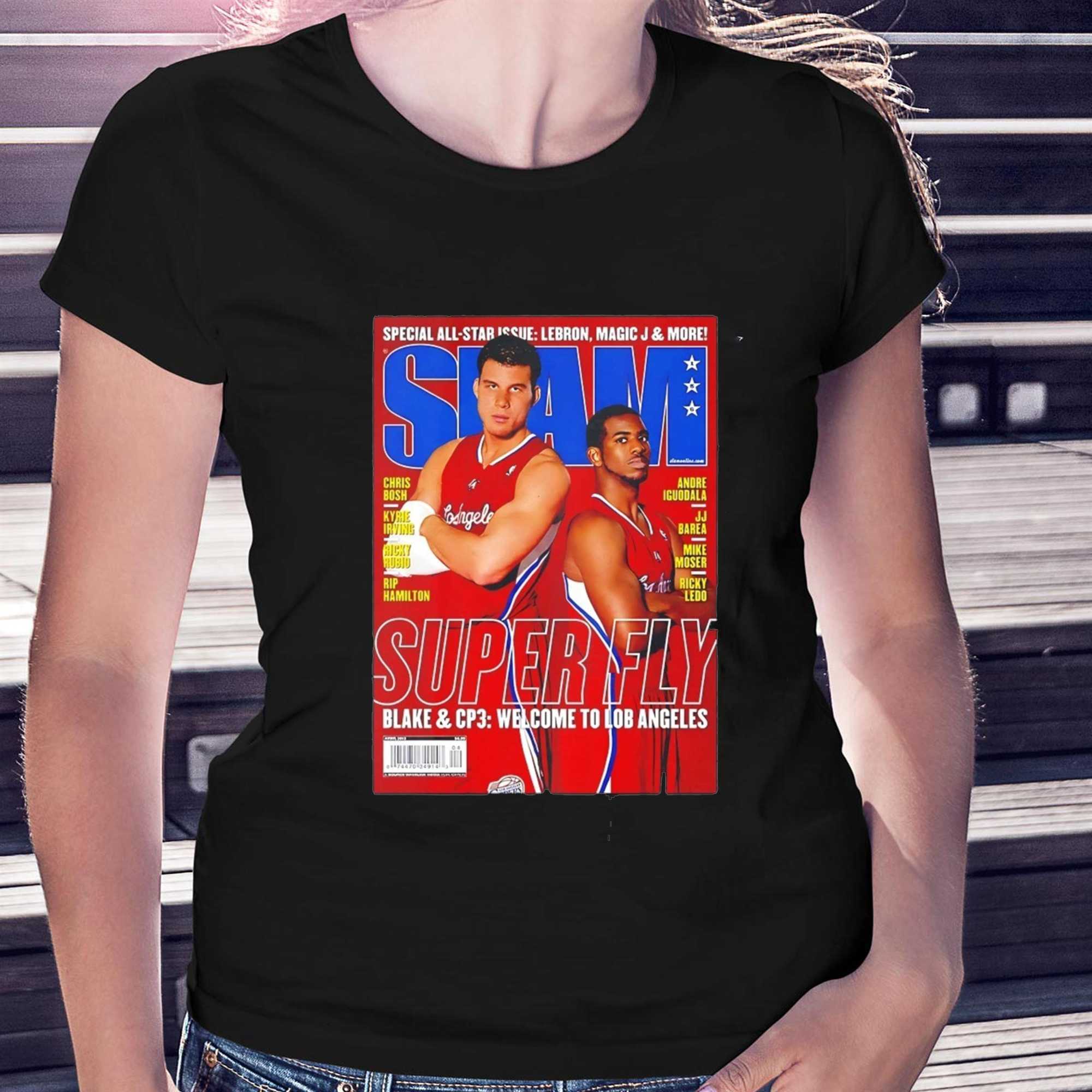Chris Paul CP3 Blake Griffin Los Angeles Clippers LA Lob City NBA SLAM Tee Chris Paul CP3 Blake Griffin Los Angeles Clippers LA Lob City NBA SLAM Tee
