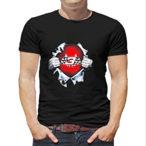 Dale Earnhardt Ripping Tee Reveal Number 3 Racing Flags Tee