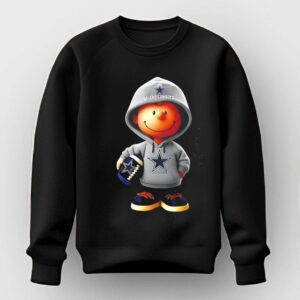 Dallas Cowboys Hoodie Charlie Brown Holding Football Graphic Tee Hoodie