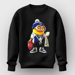 Dallas Cowboys Minion Holding Lombardi Trophy 4 Tee Hoodie