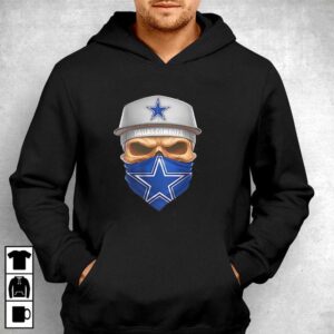 Dallas Cowboys Skull Bandana Cap Mens Tee Hoodie