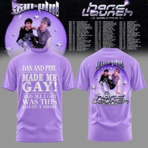 Dan and Phil The Hard Launch World Tour 2026 Made Me Gay Tee Hoodie