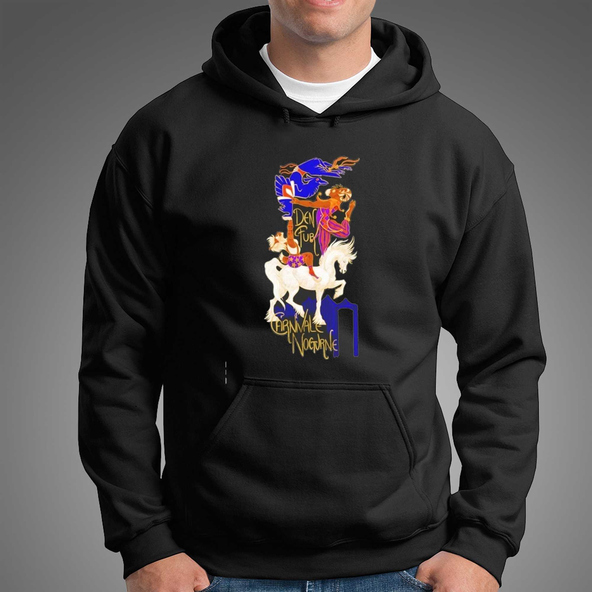 Den Fub Carnivale Nocturne Jester and Horse Circus Animal Art Tee Hoodie Den Fub Carnivale Nocturne Jester and Horse Circus Animal Art Tee Hoodie
