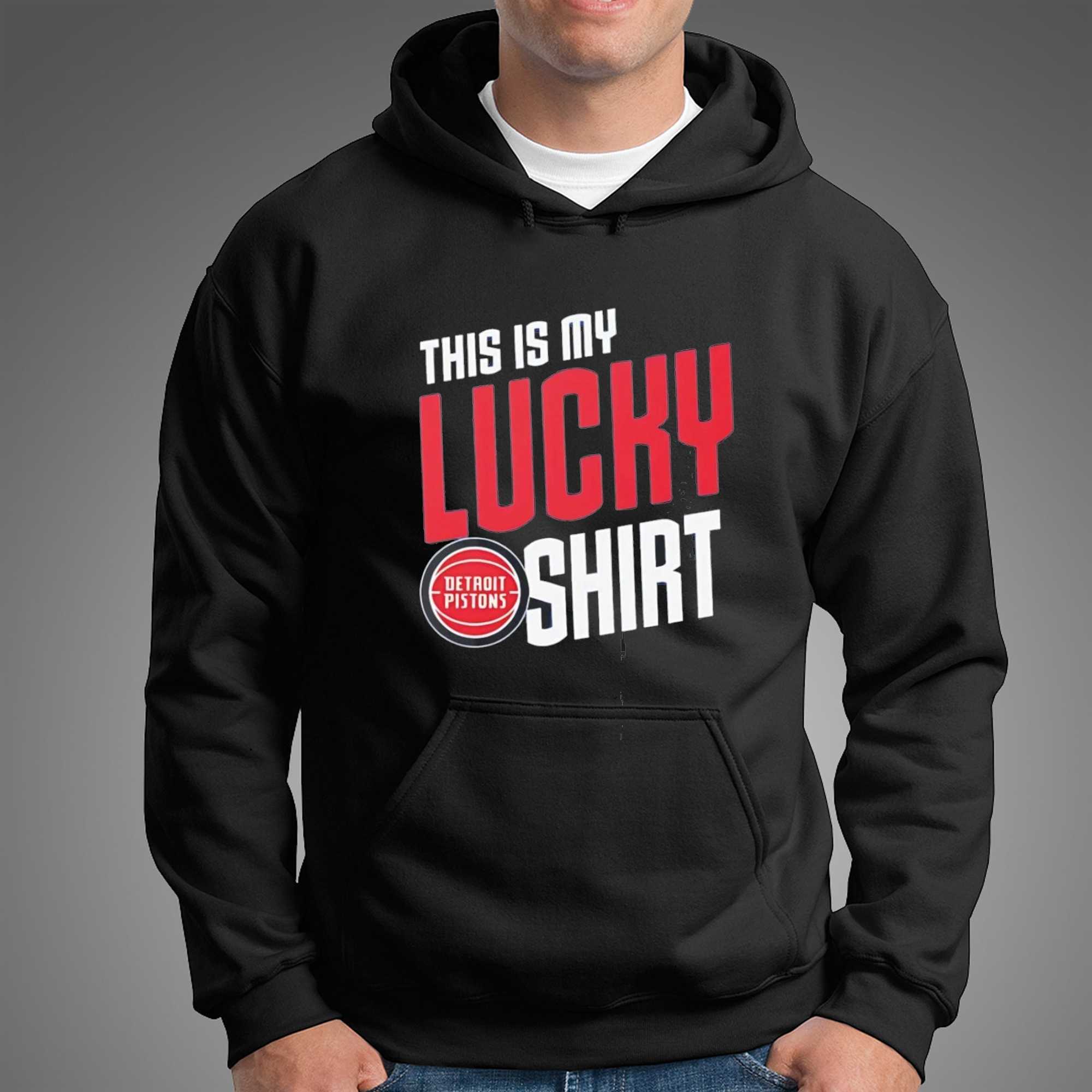 Detroit Pistons Fan Apparel This Is My Lucky Tee Detroit Pistons Fan Apparel This Is My Lucky Tee