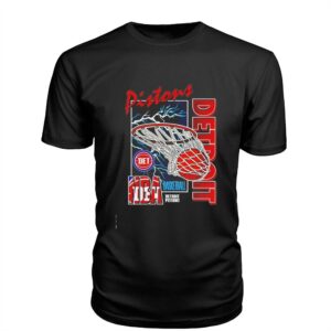 Detroit Pistons Nba Lightning Swish Tee