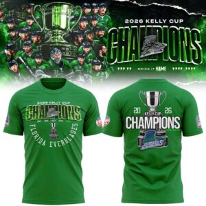Florida Everblades 2026 Kelly Cup Champions T Shirt