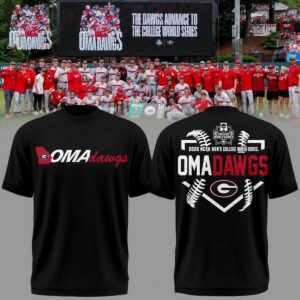 Georgia Bulldogs 2026 College World Series OmaDawgs Celebration Tee Hoodie