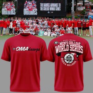 Georgia Bulldogs Baseball College World Series OmaDawgs 2026 Tee Hoodie