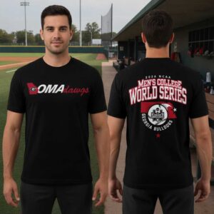 Georgia Bulldogs Baseball College World Series OmaDawgs 2026 Tee Hoodie