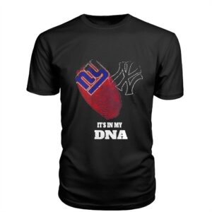 Giants Yankees Heart Tee Hoodie It Is in My DNA New York Football Baseball Tee Hoodie
