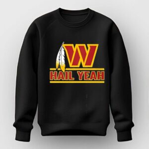 Hail Yeah Washington Commanders logo Tee
