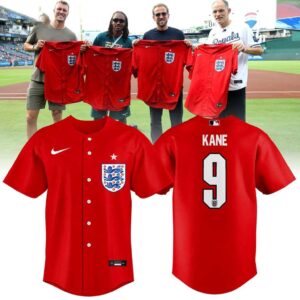 Harry Kane England National Football Team Baseball Jersey