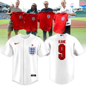 Harry Kane England National Football Team Baseball Jersey