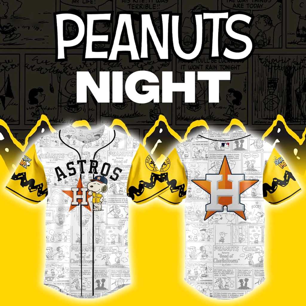 Houston Astros Peanuts Night Jersey Houston Astros Peanuts Night Jersey