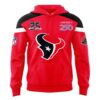 Houston Texans 25 Seasons America 250 Red Two Sided Hoodie