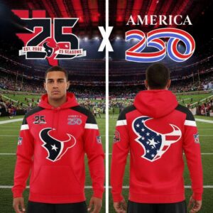 Houston Texans 2026 Celebration 25th Season America 250 Hoodie