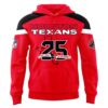 Houston Texans 25 Seasons America 250 Red Two Sided Hoodie
