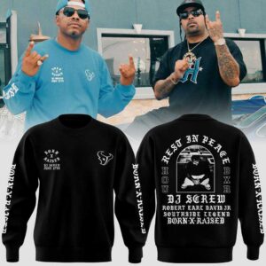 Houston Texans Born Raised DJ Screw 2026 Tee Hoodie