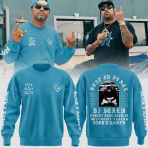 Houston Texans Born Raised DJ Screw 2026 Tee Hoodie