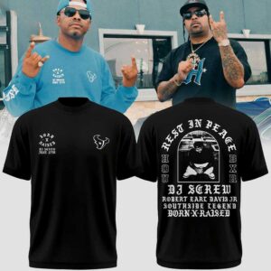 Houston Texans Born Raised DJ Screw 2026 Tee Hoodie