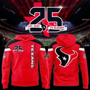 Houston Texans Celebration 25th Season Anniversary 2026 Hoodie