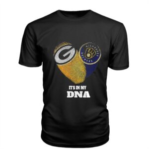 It Is in My DNA Green Bay Packers Milwaukee Brewers Tee Hoodie It Is in My DNA Green Bay Packers Milwaukee Brewers Tee Hoodie
