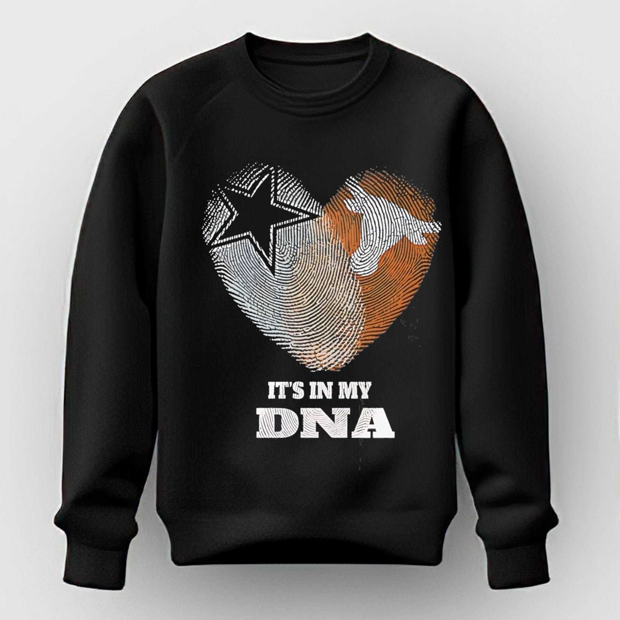 Its in My DNA Dallas Cowboys Texas Longhorns Tee Hoodie Its in My DNA Dallas Cowboys Texas Longhorns Tee Hoodie