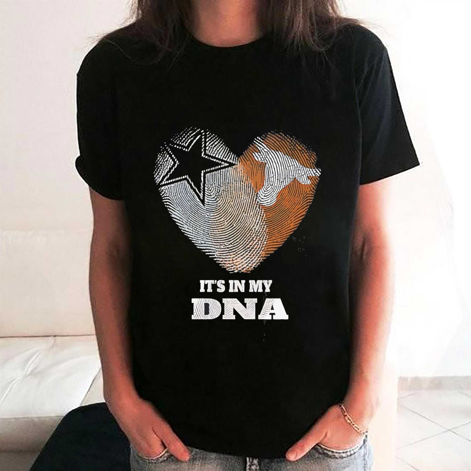 Its in My DNA Dallas Cowboys Texas Longhorns Tee Hoodie Its in My DNA Dallas Cowboys Texas Longhorns Tee Hoodie