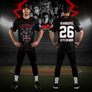 Kitchener Rangers Champions Memorial Cup 2026 Edition Baseball Jersey