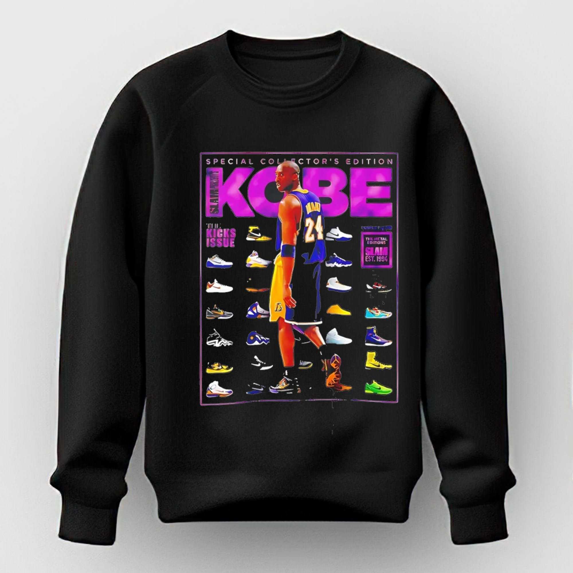 Kobe Bryant Los Angeles Lakers NBA SLAM the kicks issue Tee Kobe Bryant Los Angeles Lakers NBA SLAM the kicks issue Tee