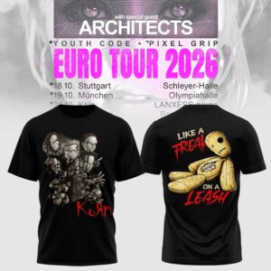 Korn Band Euro Tour 2026 Shirt