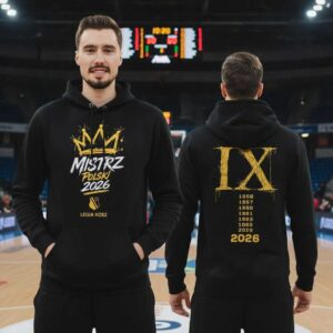 Legia Warszawa Koszykówka 2026 Mistrz Polski Champions Tee Hoodie
