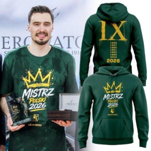 Legia Warszawa Koszykówka 2026 Mistrz Polski Champions Tee Hoodie