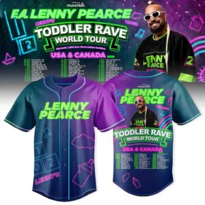 Lenny Pearce Toddler Rave World Tour 2026 Baseball Jersey
