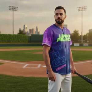Lenny Pearce Toddler Rave World Tour 2026 Baseball Jersey Lenny Pearce Toddler Rave World Tour 2026 Baseball Jersey