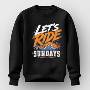 Lets Ride Sundays Mountain Adventure Graphic Tee