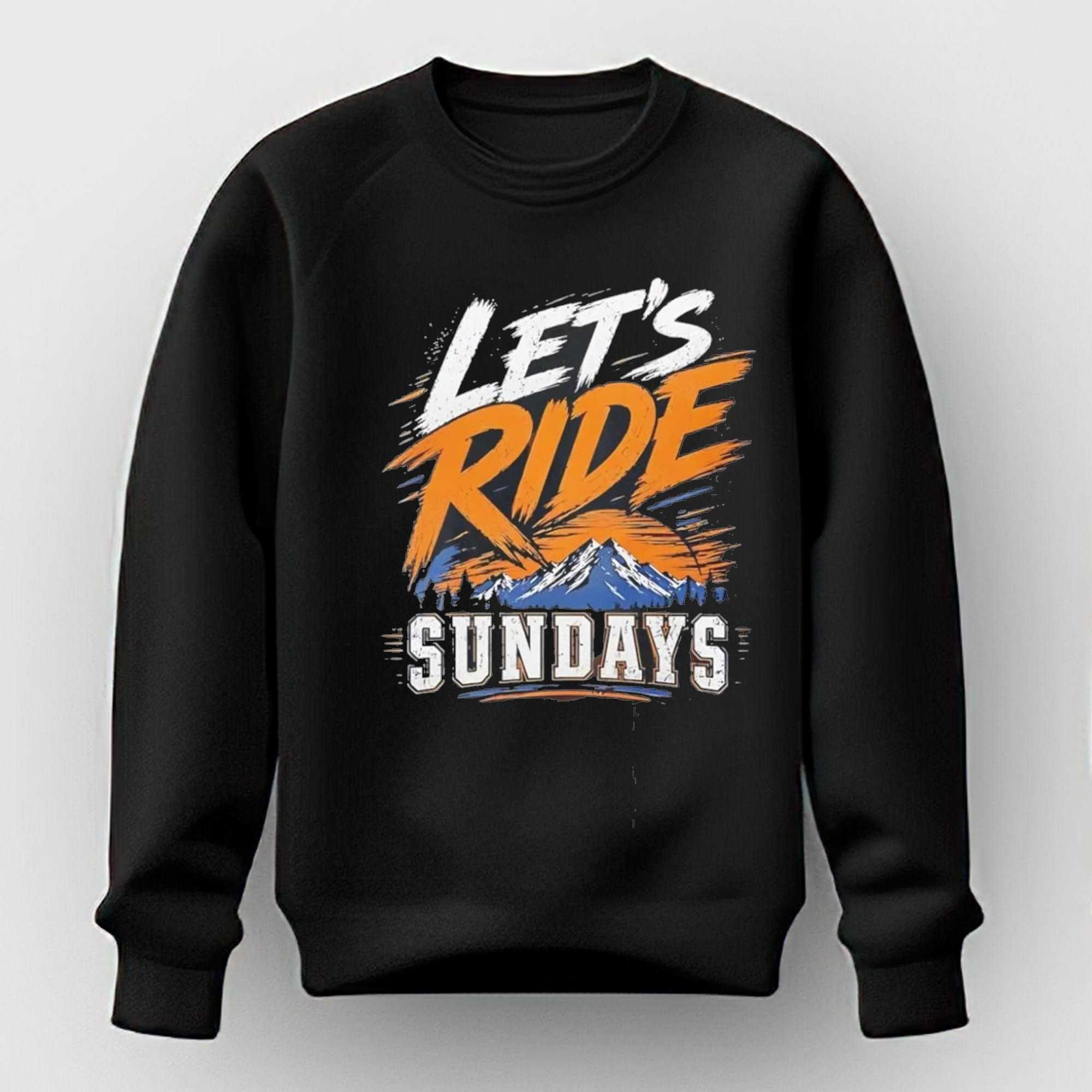 Lets Ride Sundays Mountain Adventure Graphic Tee Lets Ride Sundays Mountain Adventure Graphic Tee