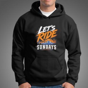 Lets Ride Sundays Mountain Adventure Graphic Tee