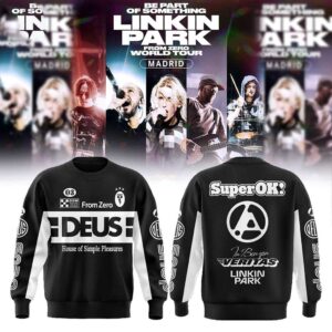 Linkin Park From Zero World Tour Madrid 2026 Deus Ex Machina Tee Hoodie
