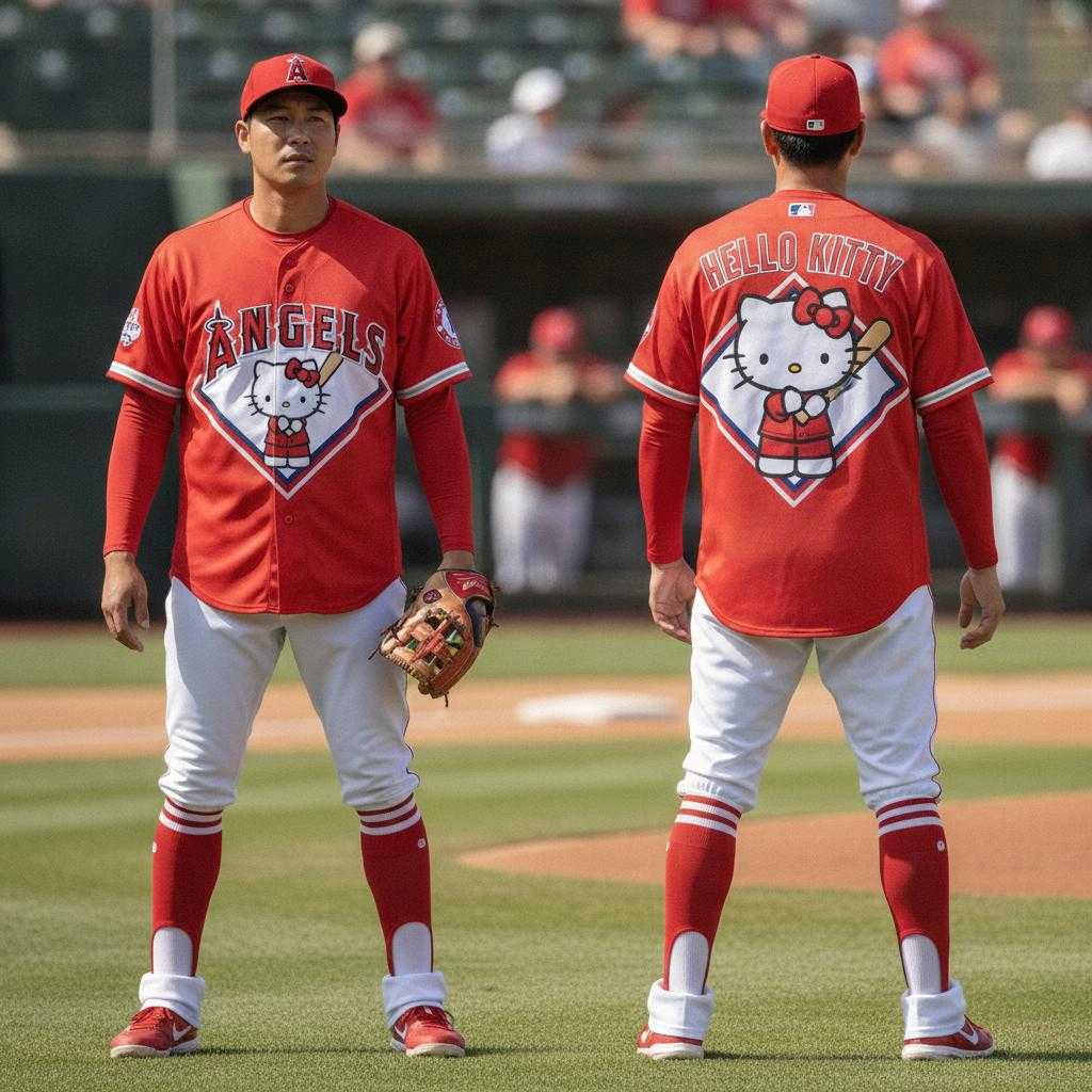 Los Angeles Angels Hello Kitty 2026 Baseball Jersey Los Angeles Angels Hello Kitty 2026 Baseball Jersey