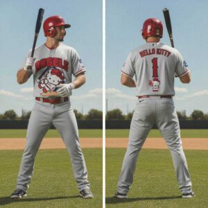 Los Angeles Angels Hello Kitty Baseball Jersey 2026